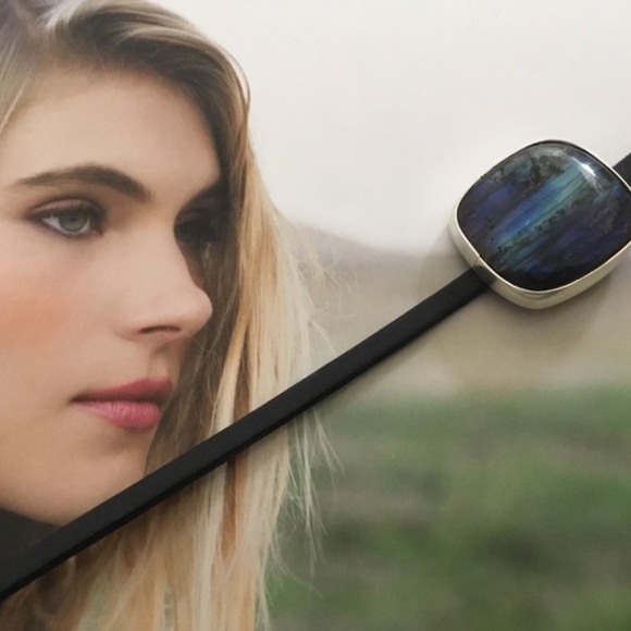 Mark White Designs Labradorite & Italian Leather Wrap Bracelet is NWOT! - Picture 8 of 10